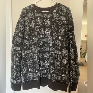 Ecko Unlimited Graffiti graphic sweatshirt XL